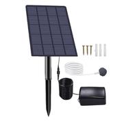 Generico Solar Pond Aerator - 2W Solar Powered Water Aerator with Air Pump, IP64 Waterproof And Low Noise | Outdoor Oxygenator for Ponds, Aquariums, Fish Tanks, Hydroponics, Pools