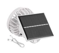 Genérico Solar Powered Fan - Portatile Neck Fan Air Conditioner | Portatile Electric Solar Clip | Operated Camping Accessories Portable Personal Cooling Device | Clip On For Travel, Women & Men