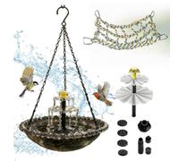 Generico Solar Powered Fountain | Decorative with Pump And Sprayer | Solar Fountain for Bathroom | Attracting And Finches, Outdoor Furniture for Garden Pond (2)