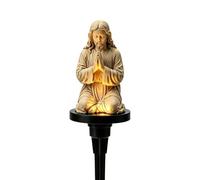 Generico Solar Powered Jesus Light, Outdoor Garden Statue, LED Jesus Stake