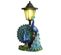 Generico Solar Statue, Resin Bird Lighting Sculpture, 8x6 Inch Figurine with Led Glow, Outdoor Landscape Path Light, Garden Accessory with Artistic Style, Yard Tool for Lawn Park Balcony