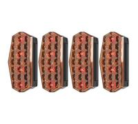 Generico Solar Strobe Lights, Anti-Collision Warning Beacons, 4-Piece High-Brightness Kit, Flashing Alert Fixture, Solars-Powered Safety Lights for Cars Trucks Road Construction Vehicles Outdoor Use
