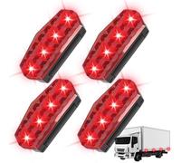 Generico Solar Strobe Lights, Anti-Collision Warning Beacons, 4-Piece High-Brightness Kit, Flashing Alert Fixture, Solars-Powered Safety Lights for Cars Trucks Road Construction Vehicles Outdoor Use