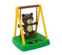 Generico Solar Swing Bear - Car Dashboard Ornament | Head Shaking Figure | Solar Energy Driven, No Battery Needed, ABS Dancing Animal Doll, Creative Interior Decor, for Vehicle Desk & Home