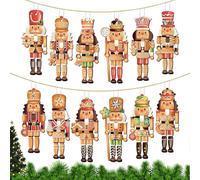 Generico Soldati - Bambola da 3,39 pollici | Ornamenti natalizi in legno, decorazioni natalizie per soldati, decorazionii per casa con marionette, ornamenti natalizi, decorazioni