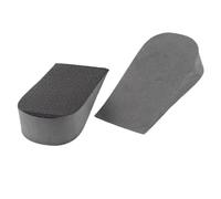Generico Solette Invisibili Con Rialzo For Tallone, Morbide Antiscivolo For Piedi Da 1/2/3 Cm per scarpe(Black man 3)