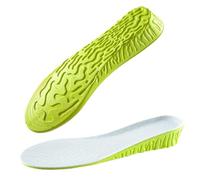 Generico Solette invisibili for aumento altezza da 1,5 a 3, cm, arancioni, in memory foam, traspiranti e comode per scarpe(Green 3.5cm,EU37-38(240mm))