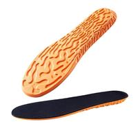 Generico Solette invisibili for aumento altezza da 1,5 a 3, cm, arancioni, in memory foam, traspiranti e comode per scarpe(Boost1.5cm,EU37-38(240mm))