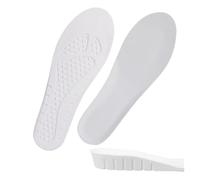 Generico Solette sportive con aumento di altezza 1,5/2,5/3,5 cm Soletta in memory foam for piedi uomo donna per scarpe(White - 2.5cm,EU 35-36)