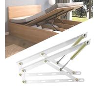 Generico Sollevatore Idraulico Con Molla A Gas For Letto, A Pneumatica Pieghevole, Capacità Di Peso 30-90 Kg, For Sollevare Il Stoccaggio, Divano, Armadietto, Progetto Fai(White,60cm/23.6inch)