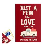 Generico Solo alcune cose che amo di te Libro da compilare vuoto, Libro da compilare sull'amore romantico per coppie, Suggerimenti guidati con diario di memoria Photo Space (1PCS)