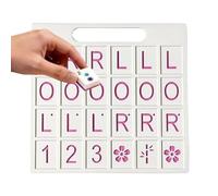 Generico Solo Mahjong Board Portable, 24 Slot Lightweight Game Set, American Style Fun Practice Board for Skill Training, Durable Foldable Design With Easy Storage, Travel and Home Game Accessory