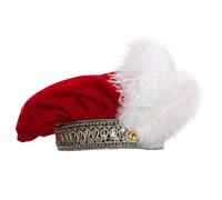 Generico Sombrero Medieval Para Hombres - Gorro Medieval Vintage Plano De Terciopelo Para Disfraz,Sombrero Tudor 23,23 Pulgadas | Paras Temáticas, Actuaciones, Teatro, Festivales Y Vacaciones