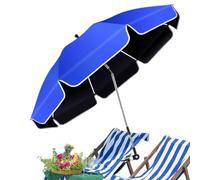 Generico Sombrilla Para Silla De Playa Con Abrazadera |Toldo Ajustable 360° | Parasol Ajustable Con Abrazadera Para Silla | Exteriores Camping Playa Jardín Pesca Patio Trasero Balcón Vacaciones