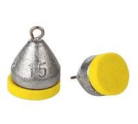 Generico Sonda Pesca Bolognese Roubaisienne Piombo con Foam Misura Fondo Kit 2 Pezzi (Kit 2 Pezzi GR. 15)
