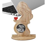 Genérico Sonogram Picture Frame - Ultrasound Keepsake for | Wooden Ultrasound Photo Frame | Scan Keepsake | Keepsâke Pregnancy Announcement Decoration for Living Room Bedroom Tables Desks