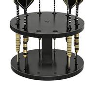 Generico Soporte Almacenaje De Dardos | Organizador En Madera Con 12 Ranuras,Base De Acoplamiento De Dardos De Madera,Acoplamiento Vertical Seguro Dormitorio Sala De Juegos Y Bar