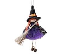 Generico Sorcière de Cuisine Faite Main - Figurine Décorative Halloween avec Détails Effrayants | Pendentif Sorcière Ornemental Suspendu pour Fête, Fenêtre, Mur, Jardin ou Intérieur Maison