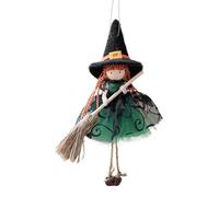 Generico Sorcière de Cuisine Faite Main - Figurine Décorative Halloween avec Détails Effrayants | Pendentif Sorcière Ornemental Suspendu pour Fête, Fenêtre, Mur, Jardin ou Intérieur Maison