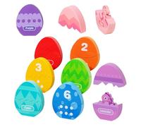 Genérico Sorter Forme - Gioco Educativo in Legno 3D Dinosauri | Sorter Forme per Imparare | per Aula Asilo Prescolare Attività Vacanze Natale E Libero In