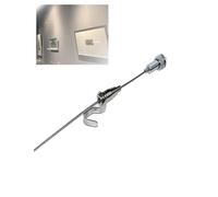 Generico Sospensione regolabile for quadri a soffitto con cavi in acciaio - Montaggio superiore e binario da incasso for opere d'arte, tele e cornici(2 hook,200cm/78in)