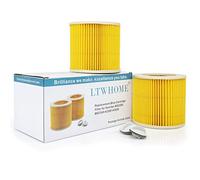 Generico-Sostituzione Cartuccia Filtro per Karcher A 1000 / A 1001 / A 2004 / A 2024, WD2200 WD2240 A2200 VC6200 Wet & Dry Vacuum Cleaners,Confrontare a Parte # KAR64145520(2 Pezzi Inclusi)