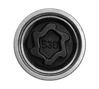 Generico Sostituzione per Security Master Locking Wheel Nut Key 538 Cacciavite anti-furto Socket Wrench Strumento