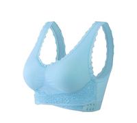 Generico sotto I 5 Euro Completo Intimo Donna Woman Bra Gathered Shockproof Tube Top Wide Shoulder Strap Vest Back Underwear Indumenti Offerta A Tempo Alimentari