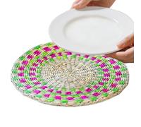 Generico Sottopiatto In Di Mare | Sottopiatto Rustico Intrecciato in di Mare 20cm, Termoresistente per Tavola | per la Tavola da Pranzo Cucina Feste Matrimonio Vacanze Centro Decorazione