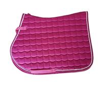 Generico Sottosella Britannico: sottosella per Cavallo in Cotone Ispessito Che assorbe Il Sudore e Gli Urti(Rose Red)