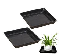 Generico Sottovasi,Coppia di Piastre di Drenaggio Quadrate per Vasi | Fioriere Sottovaso Per Acqua Utilizzo Giardinaggio Interni Ed Esterni