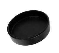 Generico Sottovaso per Piante in Ceramica Nera Opaca, Vassoio di Drenaggio Tondo Piccolo per Piante da Interno e Vaso Brasiliano, Base Stabile per Raccogli Gocce e Protezione Superfici