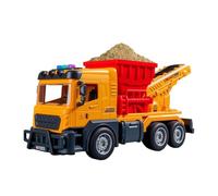 Generico Sounding Construction Dumper, Luminous Transport Truck, Versatile with Racing Feature, Authentic Sand Vehicle, Rugged Dirt Hauler with Bright Design, Outdoor Accessory for Farm and Track