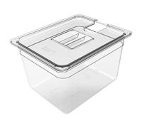 Generico Sous Vide Container, Water Tank, Cooking Bucket, Transparent Airtight Sealed Box, Heat-Resistant Circulation Bin with Lid for Kitchen Family Restaurant Food Truck Rental Property Use
