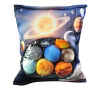 Generico Space Cushion - 8pcs 40x35cm | Space Throw Pillow With Small Plush Balls | Cute Planet Plush | Eight Planets Hug Doll Set | Sofa Bedroom Home Decor Kids Birthday