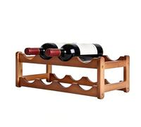 Generico Space Saving Organizer - Wooden Wine Rack for Adults | Wood with 2-Tier Countertop Design, Compact Home Storage Accent, Enthusiasts Wedding, Family and Friends, Indoor Decoration