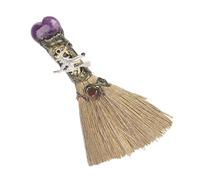 Generico SPAGGIA di Witch - Halloween Small Witches Groom, Scopa di di guarigione Naturale, Scope per Streghe Decorative, Forniture di guarigione purificanti per dormitorio del Bagno Ristorante cucin