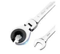 Generico spanner, Chiave a cricchetto combinata con testa flessibile aperta 8-22 mm, chiave con 72 denti, cricchetto for tubi in acciaio al cromo vanadio,tools(10mm)