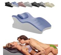 Generico Spark Pillow, The Spark Pillow, 27° Perfect Positioning - Deeper Connection, Ergonomic Posture Support for Spinal, 27 Degree Couples Pillows (Blue)