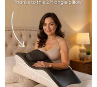 Generico Spark Pillow, The Spark Pillow, 27° Perfect Positioning - Deeper Connection, Ergonomic Posture Support for Spinal, 27 Degree Couples Pillows (Pink)