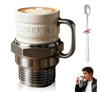 Generico Spark Plug Mug, 2026 New Spark Plug Coffee Mug, Engine Spark Plug Design, Creative Sparkplug Coffee Mugs for Mechanics and Garage Enthusiasts (1PCS)