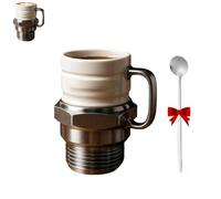 Generico Spark Plug Mug, Ceramic Coffee Cup for Car Lovers, Engine Spark Plug Design Novelty Coffee Mugs, for Car Enthusiasts, Mechanics & Garage Lovers (1*PCS)