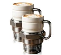 Generico Spark Plug Mug, Novelty Spark Plug-Shaped Coffee Cup, 12 Ounce Creative Car Engine Cups, Unique Automotive Gift,for Garage,Auto Lovers, Mechanics,Collectors,Home Decor