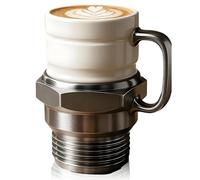 Generico Spark Plug Mug, Novelty Spark Plug-Shaped Coffee Cup, 12 Ounce Creative Car Engine Cups, Unique Automotive Gift,for Garage,Auto Lovers, Mechanics,Collectors,Home Decor