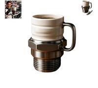 Generico Spark Plug Mug, Spark Plug Coffee Mug, Ceramic Coffee Cup for Car Lovers, Engine Sparks Plugs Design Novelty Coffees Mugs, for Car Enthusiasts, Mechanics & Garage Lovers (1)
