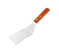 Generico Spatola da cucina for bistecca in acciaio inossidabile Manico in legno Pala for pizza Pancake Utensili for raschietto for tornitura di manzo, compatibili for la