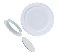 Generico Spazio di Copertura del Foro CA, PP Rotondo Bianco da 1 Pacco, Tappo Decorativo per Aperture dei Tubi del condizionatore d'Aria, Design a Scatto Forte Bianco 130mm