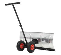 Generico Spazzaneve Manuale con Ruote 100x44 cm,Nero,13.7kg,142915