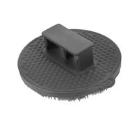 Generico Spazzola da bagno in silicone pantofole da massaggio per donna spugna esfoliante per il corpo pennelli lavasciuga doccia in silicone scrubber esfoliante Gel di silice Dark Grey
