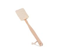 Generico Spazzola la Schiena in Luffa Naturale Manico, Facile da Appendere e Cordino Comodo, per Massaggio Stimolante Durante la Doccia o Bagno Colore Casuale